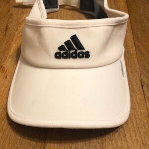 Adidas white tennis golf visor